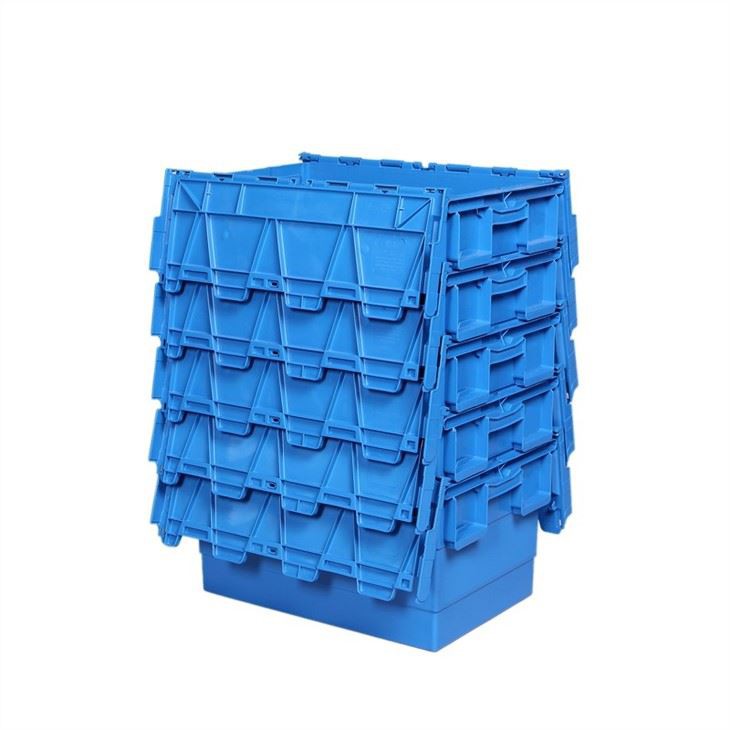 Solid Plastic Container With Attach Lids