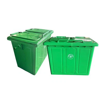 ढक्कन के साथ हेवी ड्यूटी व्हीली अपशिष्ट डिब्बे