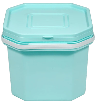 अष्टकोणीय भंडारण प्लास्टिक बकेट